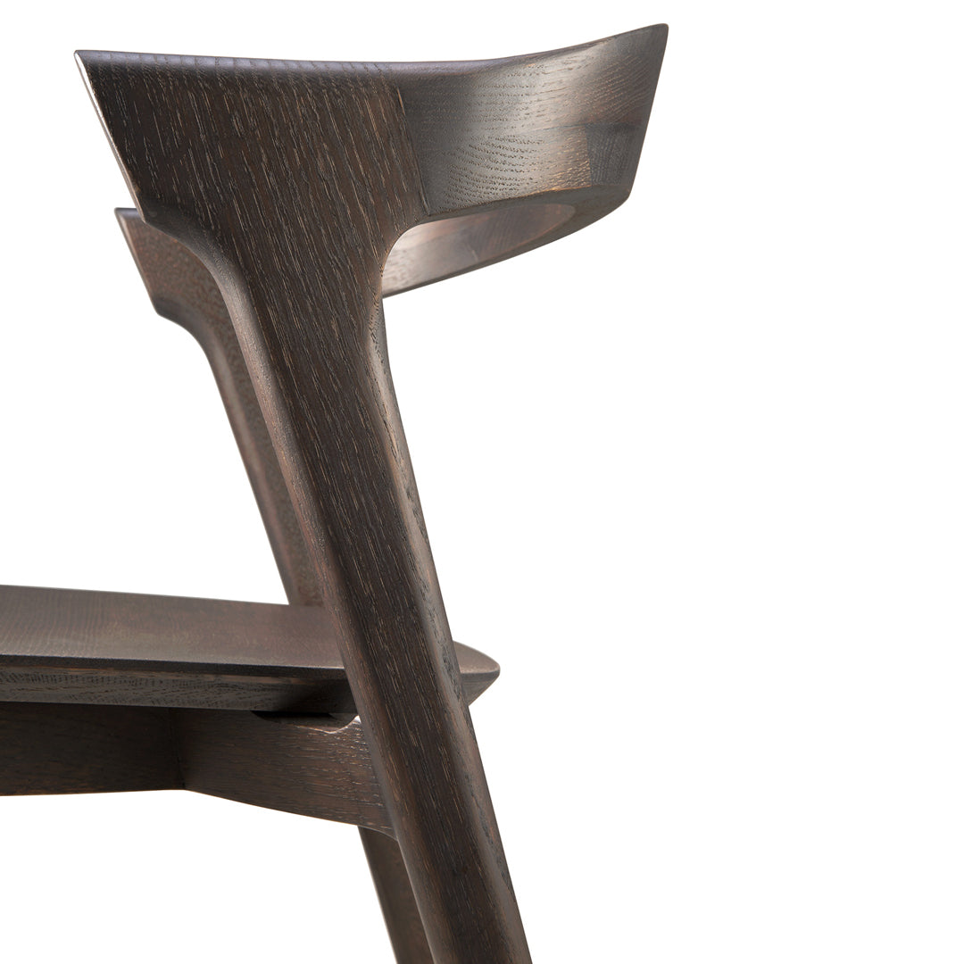 Chaise de salle à manger scandinave en chêne massif, aspect léger, avec coussin optionnel pour la salle à manger