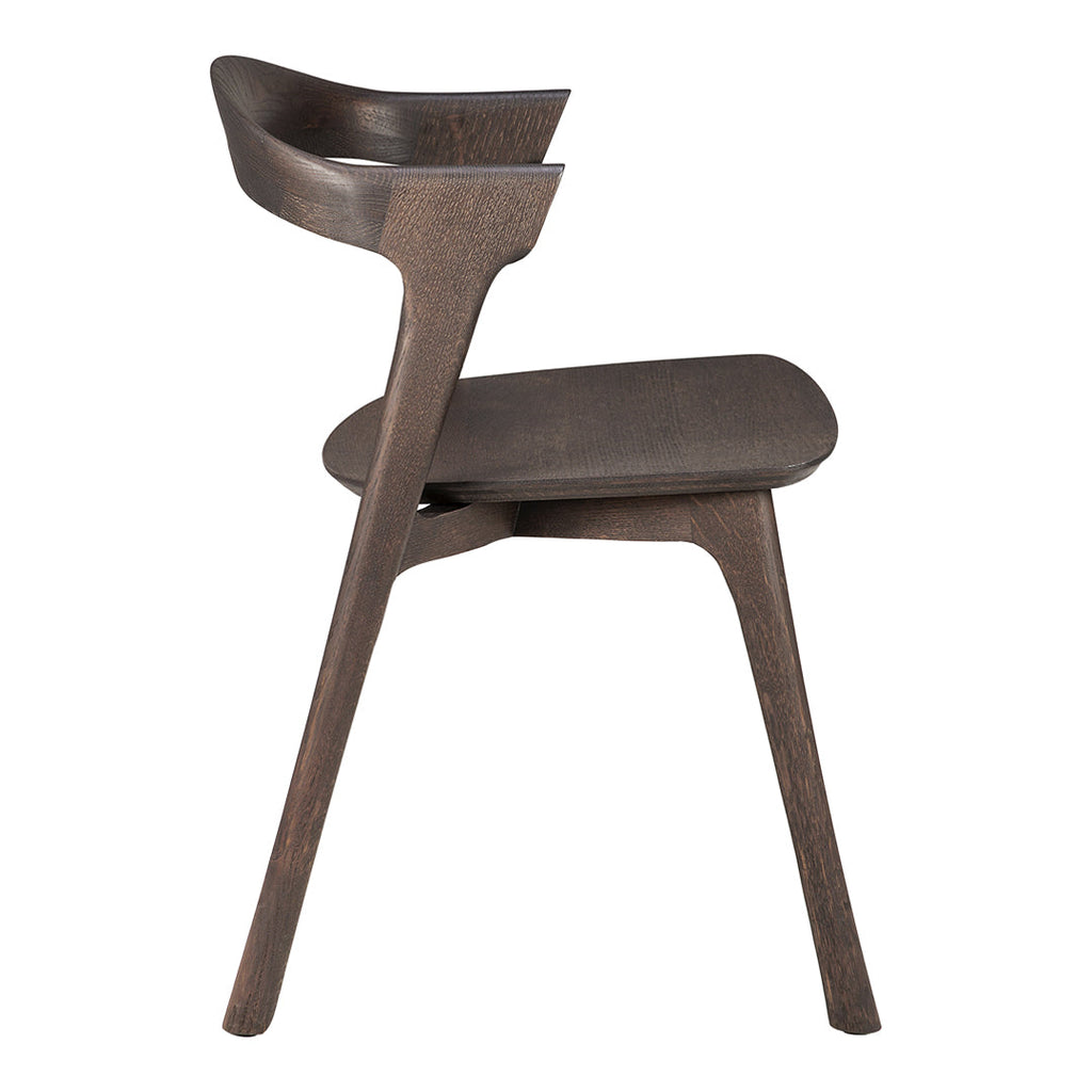 Chaise de salle à manger scandinave en chêne massif, aspect léger, avec coussin optionnel pour la salle à manger