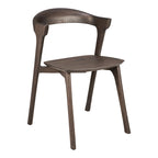 Chaise de salle à manger scandinave en chêne massif, aspect léger, avec coussin optionnel pour la salle à manger
