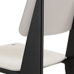 Chaise d'appoint contemporaine en plastique recyclé avec piètement thermolaqué pour salle à manger