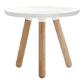 Table basse en bois minimaliste avec assemblage facile sans vis pour toute pièce