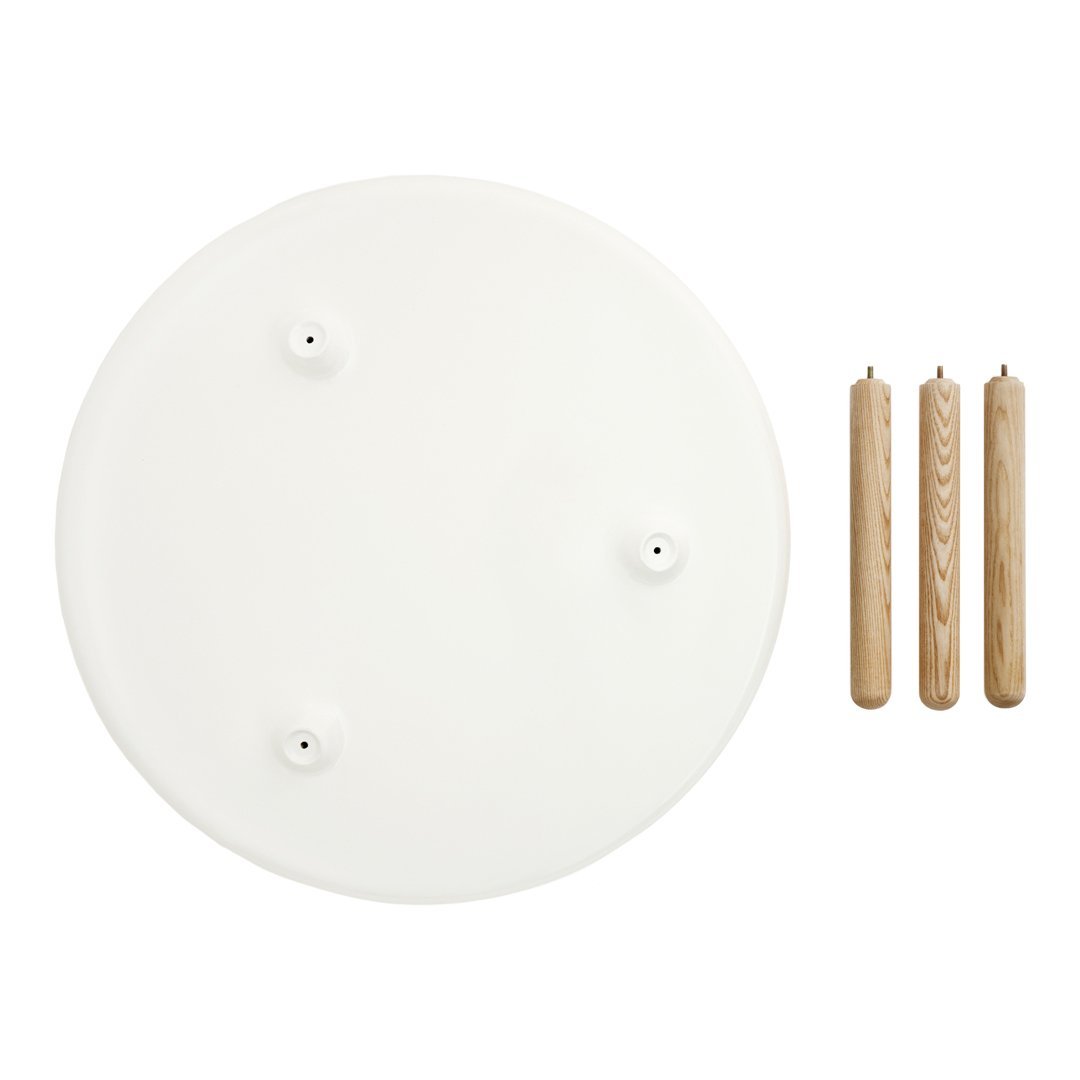 Table basse en bois minimaliste avec assemblage facile sans vis pour toute pièce