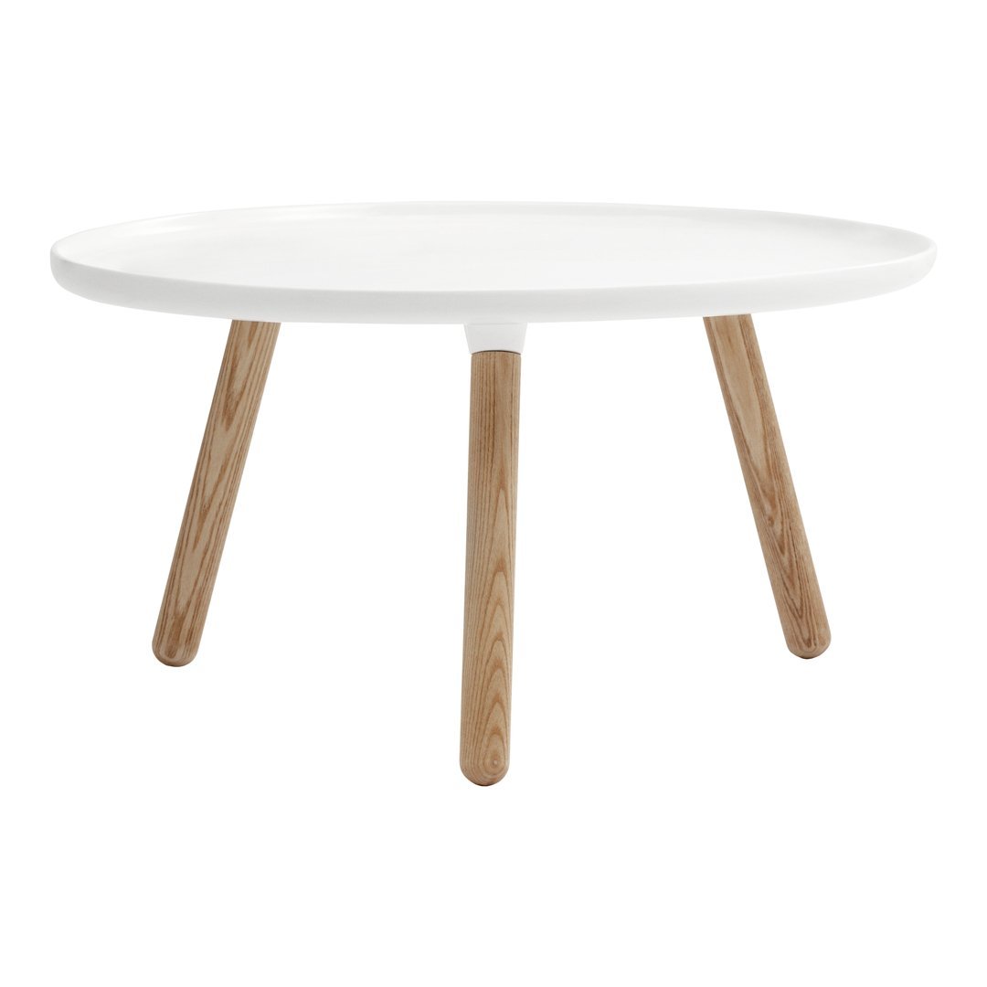Table basse en bois minimaliste avec assemblage facile sans vis pour toute pièce