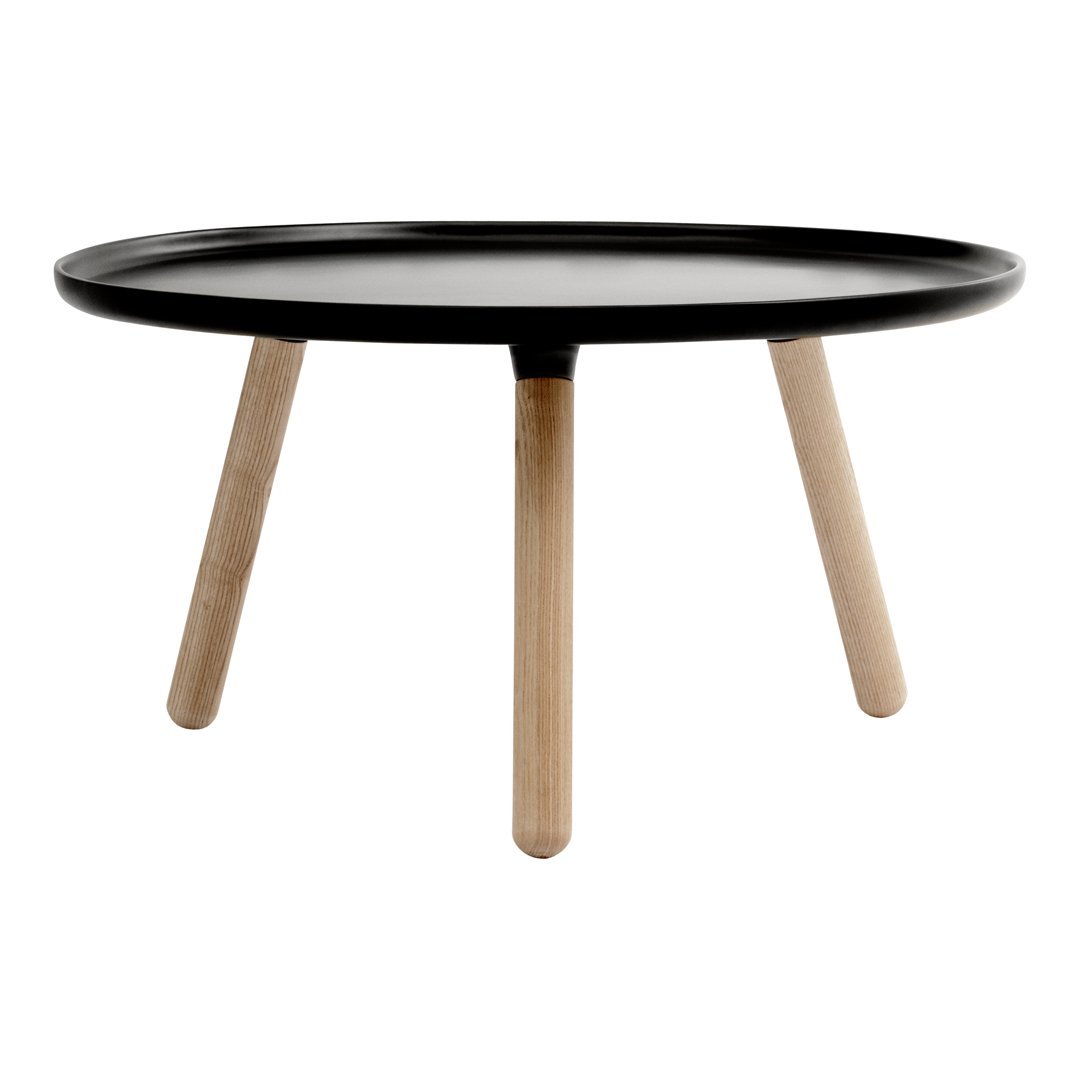 Table basse en bois minimaliste avec assemblage facile sans vis pour toute pièce