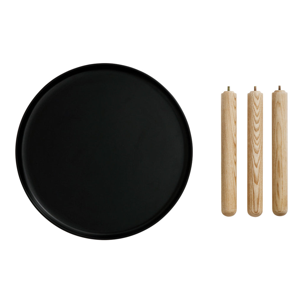Table basse en bois minimaliste avec assemblage facile sans vis pour toute pièce