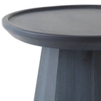 Table basse scandinave en pin avec piètement sculptural octogonal pour salon