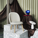 Fauteuil de salon moderne urbain en velours ou cuir avec assemblage à plat pour le salon