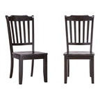 Chaises de salle à manger en bois à lattes