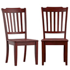 Chaises de salle à manger en bois à lattes