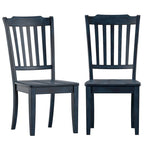Chaises de salle à manger en bois à lattes