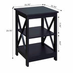 Table d'appoint Oxford avec étagères