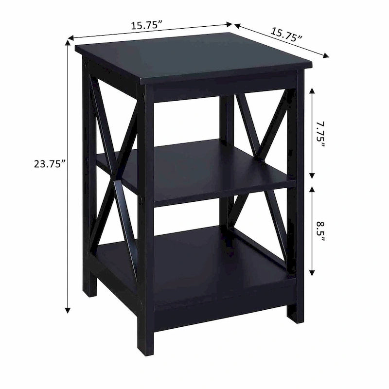 Table d'appoint Oxford avec étagères
