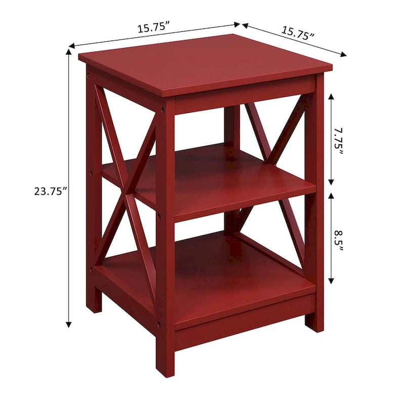 Table d'appoint Oxford avec étagères
