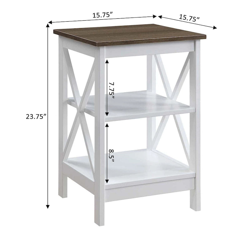 Table d'appoint Oxford avec étagères