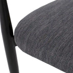 Chaises de salle à manger Elmore rembourrées au design industriel moderne avec structure en fer