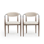 Chaises de salle à manger Elmore rembourrées au design industriel moderne avec structure en fer