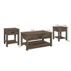 Table basse avec tiroir et étagère ouverte