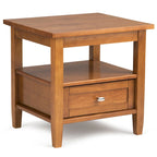 Table d'appoint rectangulaire de transition Norfolk en BOIS MASSIF de 20 po de largeur - 20 po de largeur