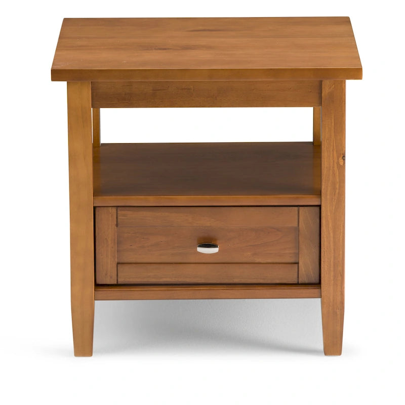 Table d'appoint rectangulaire de transition Norfolk en BOIS MASSIF de 20 po de largeur - 20 po de largeur