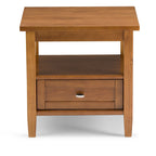 Table d'appoint rectangulaire de transition Norfolk en BOIS MASSIF de 20 po de largeur - 20 po de largeur