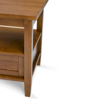 Table d'appoint rectangulaire de transition Norfolk en BOIS MASSIF de 20 po de largeur - 20 po de largeur