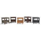 Table d'appoint rectangulaire de transition Norfolk en BOIS MASSIF de 20 po de largeur - 20 po de largeur