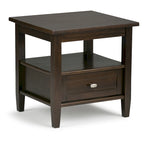 Table d'appoint rectangulaire de transition Norfolk en BOIS MASSIF de 20 po de largeur - 20 po de largeur