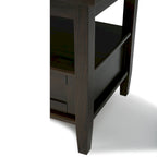Table d'appoint rectangulaire de transition Norfolk en BOIS MASSIF de 20 po de largeur - 20 po de largeur