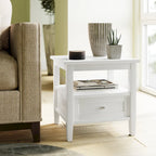 Table d'appoint rectangulaire de transition Norfolk en BOIS MASSIF de 20 po de largeur - 20 po de largeur