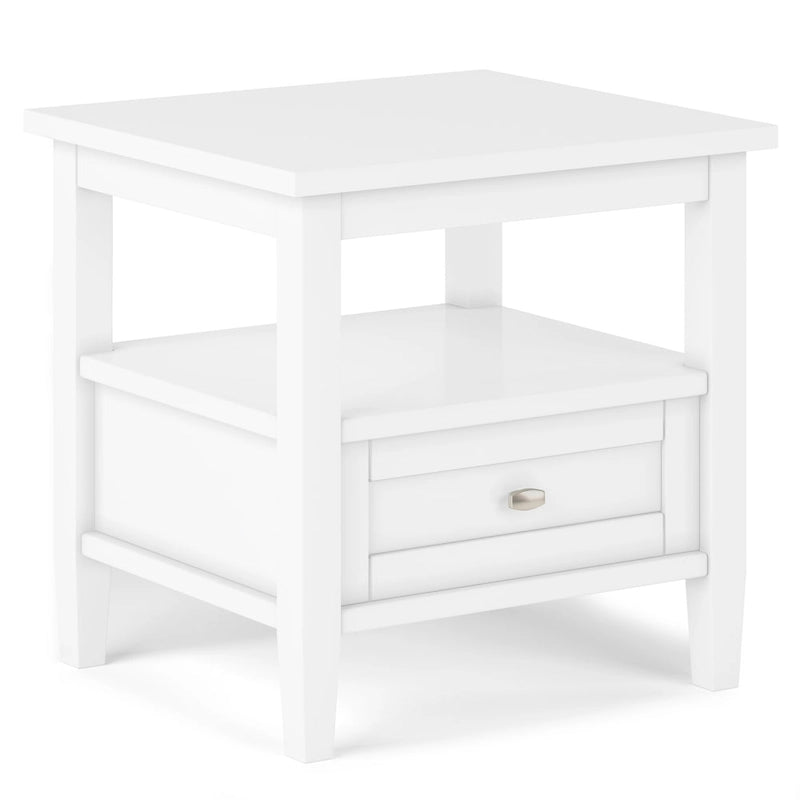 Table d'appoint rectangulaire de transition Norfolk en BOIS MASSIF de 20 po de largeur - 20 po de largeur