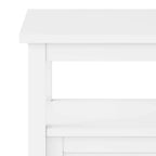 Table d'appoint rectangulaire de transition Norfolk en BOIS MASSIF de 20 po de largeur - 20 po de largeur