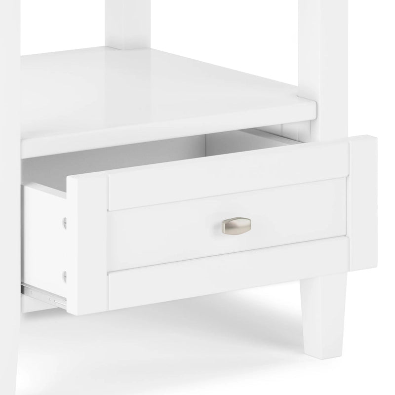 Table d'appoint rectangulaire de transition Norfolk en BOIS MASSIF de 20 po de largeur - 20 po de largeur
