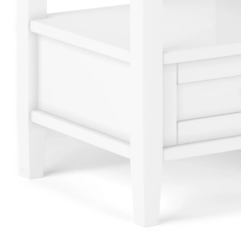 Table d'appoint rectangulaire de transition Norfolk en BOIS MASSIF de 20 po de largeur - 20 po de largeur