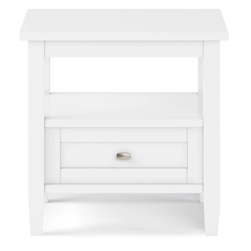 Table d'appoint rectangulaire de transition Norfolk en BOIS MASSIF de 20 po de largeur - 20 po de largeur