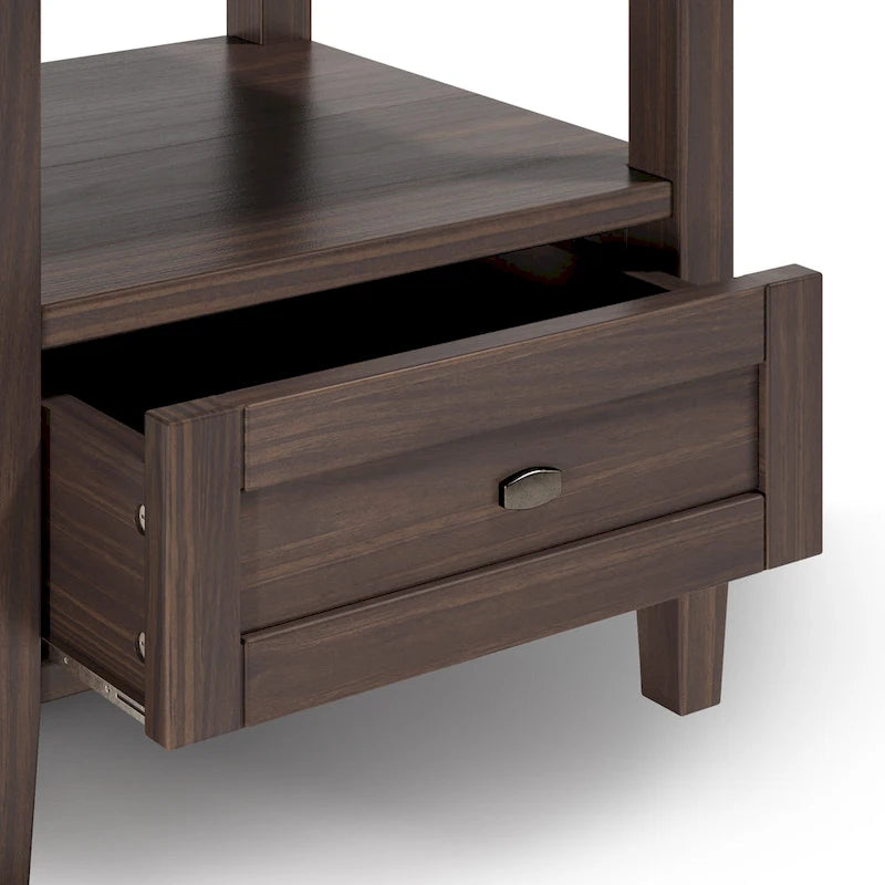 Table d'appoint rectangulaire de transition Norfolk en BOIS MASSIF de 20 po de largeur - 20 po de largeur