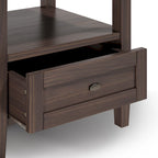 Table d'appoint rectangulaire de transition Norfolk en BOIS MASSIF de 20 po de largeur - 20 po de largeur
