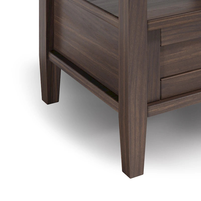 Table d'appoint rectangulaire de transition Norfolk en BOIS MASSIF de 20 po de largeur - 20 po de largeur