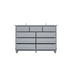 Commode à 9 tiroirs de 139,95 cm de large : Meuble de rangement spacieux au design épuré, laqué