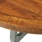 Table de salle à manger/rassemblement ronde Lancaster - ambre/graphite