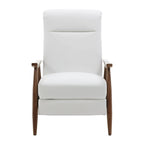 Fauteuil inclinable en bois rembourré avec dossier à pousser