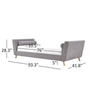 Lit de repos en tissu de lin