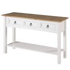 Console de table en bois 3 tiroirs Corona