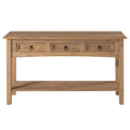 Console de table en bois 3 tiroirs Corona