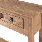 Console de table en bois 3 tiroirs Corona