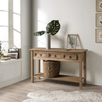 Console de table en bois 3 tiroirs Corona
