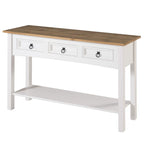 Console de table en bois 3 tiroirs Corona