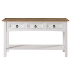Console de table en bois 3 tiroirs Corona