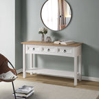 Console de table en bois 3 tiroirs Corona