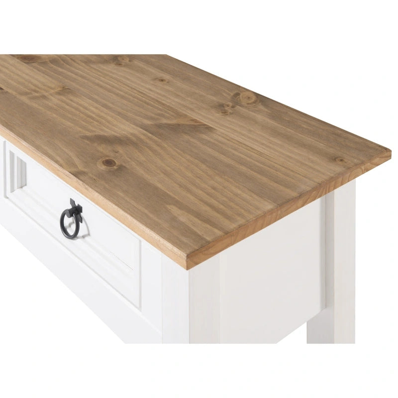 Console de table en bois 3 tiroirs Corona