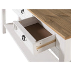 Console de table en bois 3 tiroirs Corona